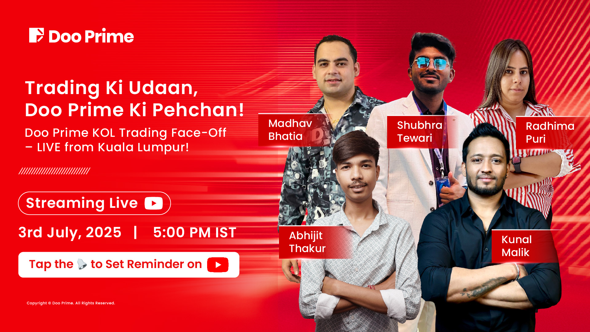 Doo Prime Unveils Exclusive KOL Trading Challenge: “Trading Ki Udaan, Doo Prime Ki Pehchan”